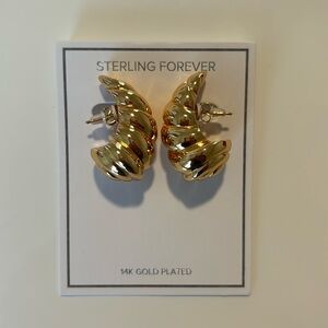 Gold Tear Drop Hoops NEW